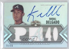 2012 Topps Triple Threads Future Phenoms Relics 79/99 Randall Delgado Auto 2u3