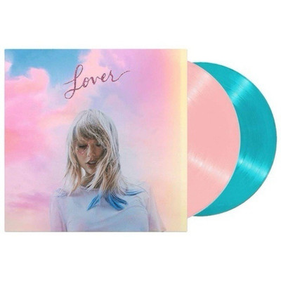 Taylor Swift |  Lover    Pink & Blue Vinyl 2 LP   Never Played   Like New!