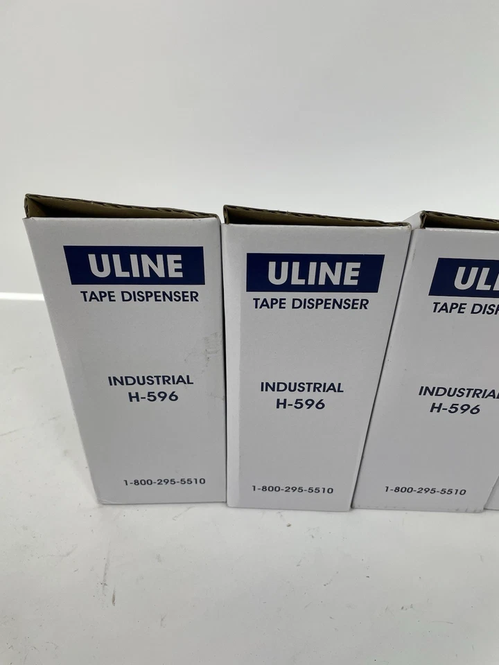 Lote de 4 pistola dispensadora de cinta de mano con cargador lateral industrial Uline H-596 nueva en caja Foto 3 de 4