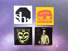 PROF "HORSE" Good Time Boy Stophouse 3"x3" sticker lot of 4 total musician