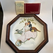 Gorham Norman Rockwell Collector Plate Sentiments Series Flowers in Full Bloom …