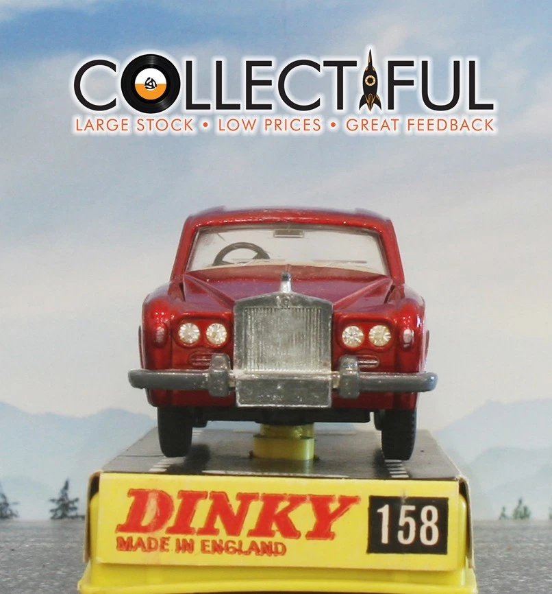 DINKY TOYS - #158 - ROLLS ROYCE SILVER SHADOW - METALLIC RED - IN ORIGINAL BOX🔥 - Image 2 of 4
