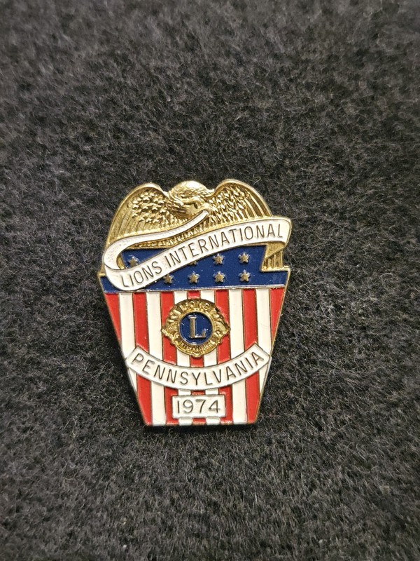 Vintage Lions International 1974 Pennsylvania Club Pin