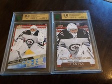 GRADED 20-21 MIKHAIL BERDIN YOUNG GUNS/YOUNG GUNS CANVAS CARDS 242, C114 MNT 9.0