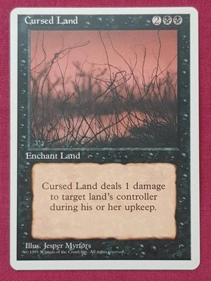 ''Verfluchtes Land'' - Magic The Gathering Karte - 4. Edition