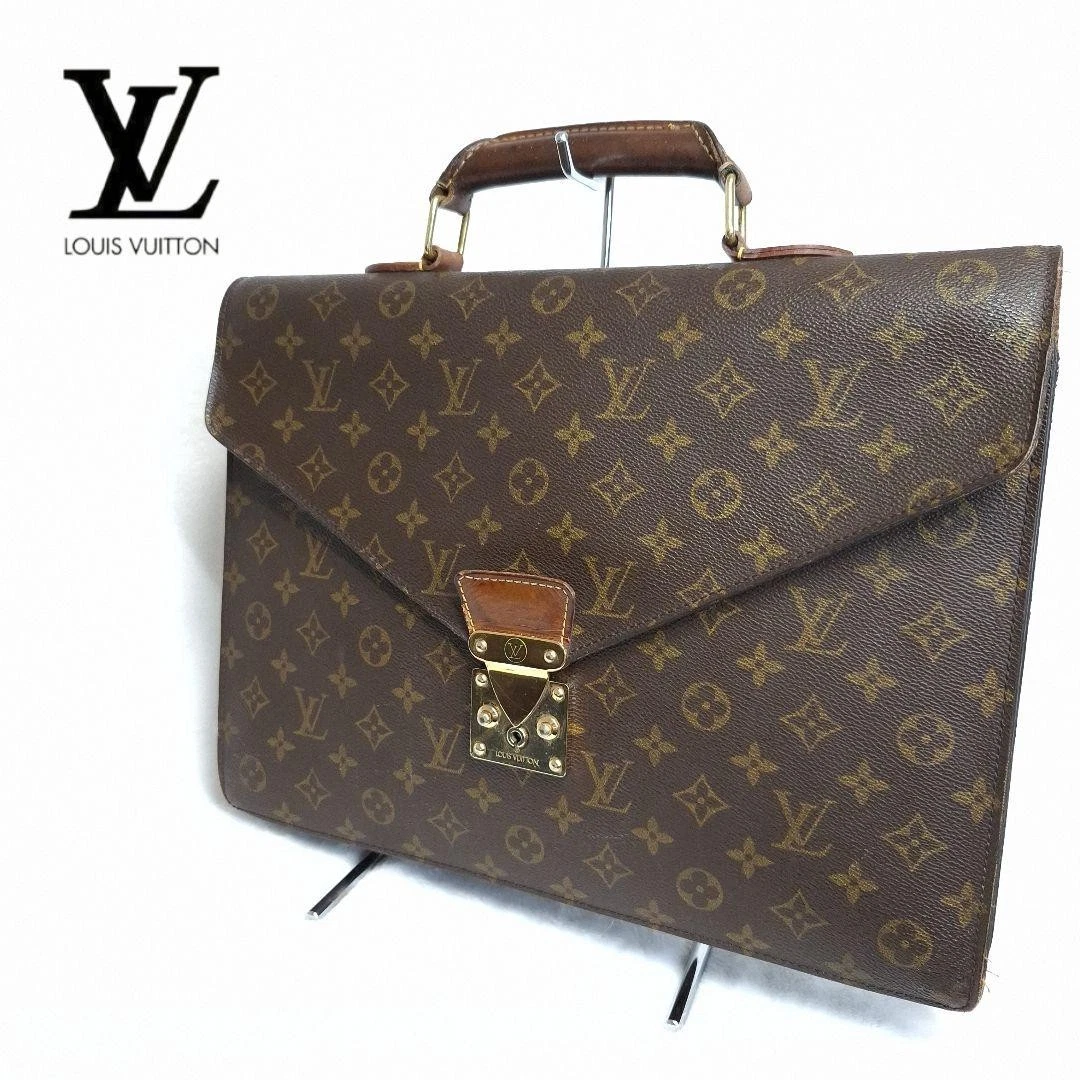 LOUIS VUITTON（LV） Louis Vuitton Serviet Conceyer Monogram Borsa da lavoro Pelle A4 Porta PC