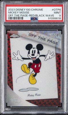 2023 TOPPS CHROME DISNEY100 OFF THE PAGE #OTP6 MICKEY MOUSE 12/28