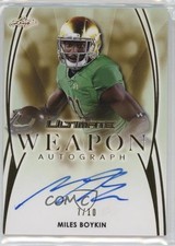 2019 Leaf Ultimate Ultimate Weapon Auto Gold 7/10 Miles Boykin #WA-MB2 Auto qw7