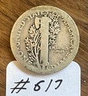 1918 Mercury Dime Good Philadelphia World War I Era 90% Silver Winged Liberty — photo 2