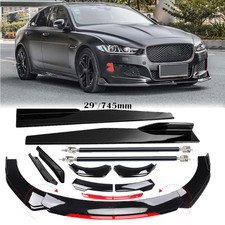 FOR JAGUAR XF Front Bumper Lip Spoiler Splitt...