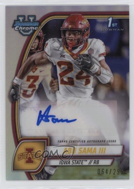 2024 Bowman U Chrome Prospect Refractor 64/299 Abu Sama III #PA-ASA Auto