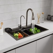 Einschalen-K??chensp??le, Intelligentes Wasserfall-Becken, K??chensp??le 75x46cm