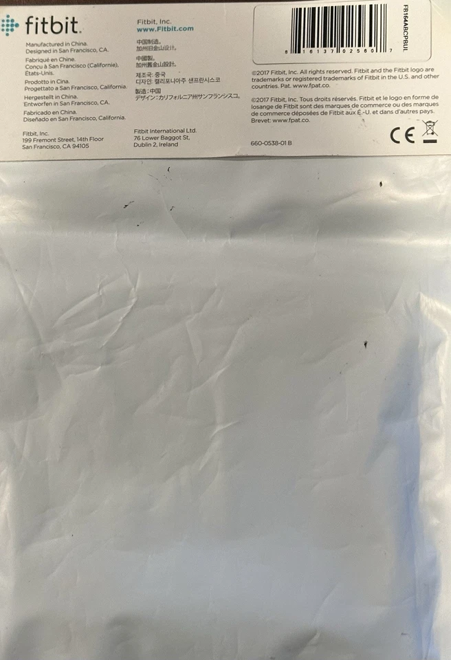 *New* Original Fitbit Smartwatch Wristband Smoke Grey/Blue & Burnt Orange - Image 3 of 3