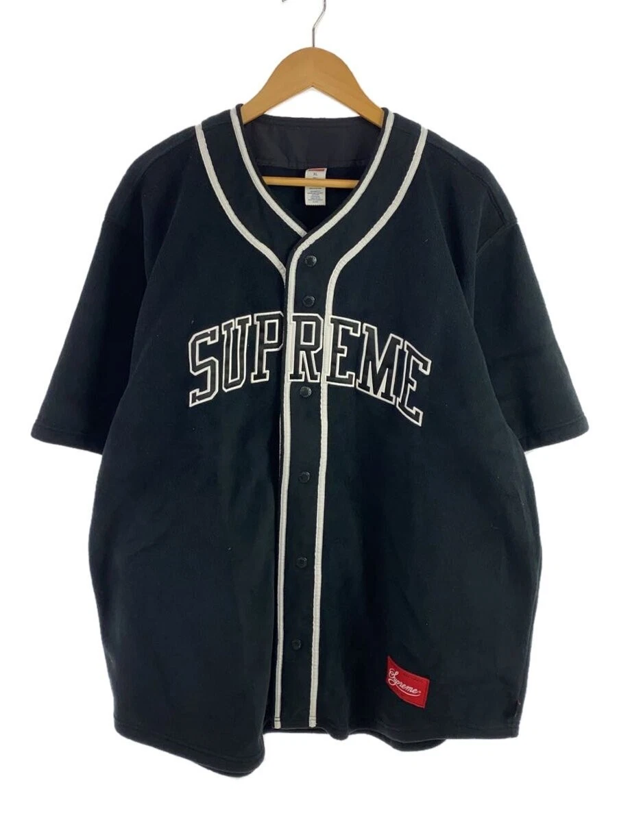 Maillot de baseball Supreme 24Fw/Polartec/chemise à manches courtes/XL/polyester/noir/