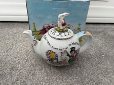 Paul Cardew Design Alice in Wonderland teapot featuring a White Rabbit Lid