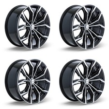 Juego De 4 Rines De Aluminio 17 Negro Maquinado Para 2016-2025 Mazda Qb4l Juego De 4 Rines De Aluminio 17 Negro Maquinado Para 2016-2025 Mazda Qb4l