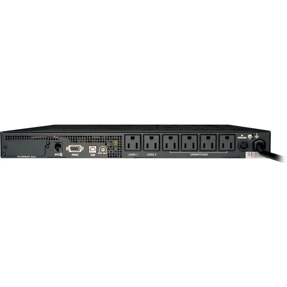 Tripp Lite 1000va 800w Ups Smart Rackmount Avr 120v Usb Db9 1urm Taa Gsa - 4 - Image 3 of 4