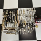 Lot Of 67 Vintage Quartz Wrist Watches | Untested | Seiko, Helbros, Elgin, More
