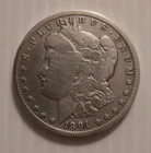1891 Morgan Silver One Dollar, New Orleans, 90% Silver, Fine