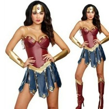 Cosplay Costume Wonder Woman Costume Diana Prince Dress Girls Outfits only cloth
