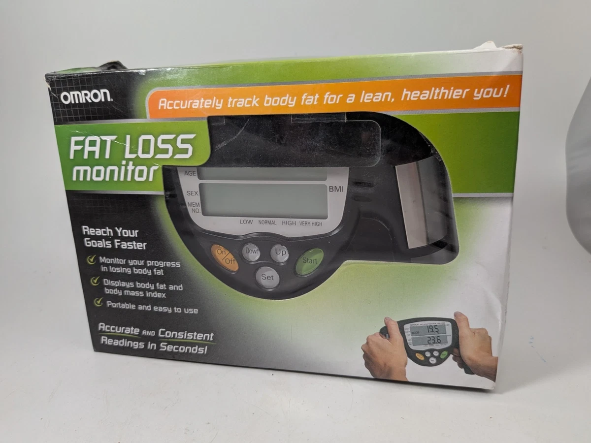 Omron HBF-306C Moniteur IMC Perte de Graisse Portable Noir Testé Fonctionne
