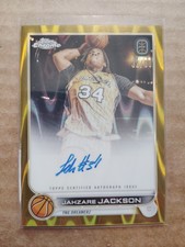 2022-23 Topps Chrome Jahzare Jackson GOLD Rookie AUTO Refractor RC /50