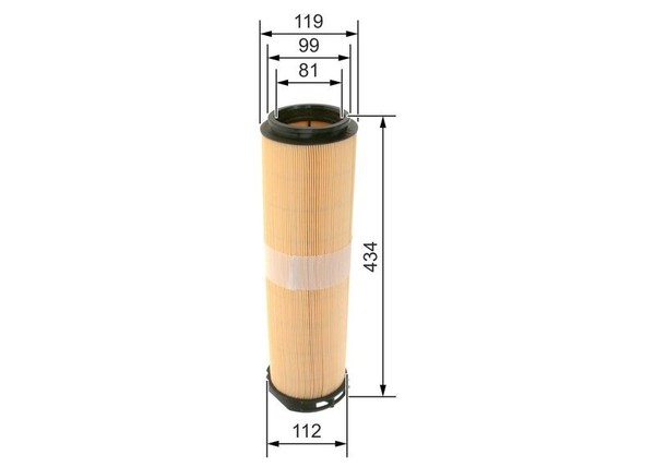 Bosch Luftfilter 1 457 433 333 FüR MERCEDES-BENZ-image