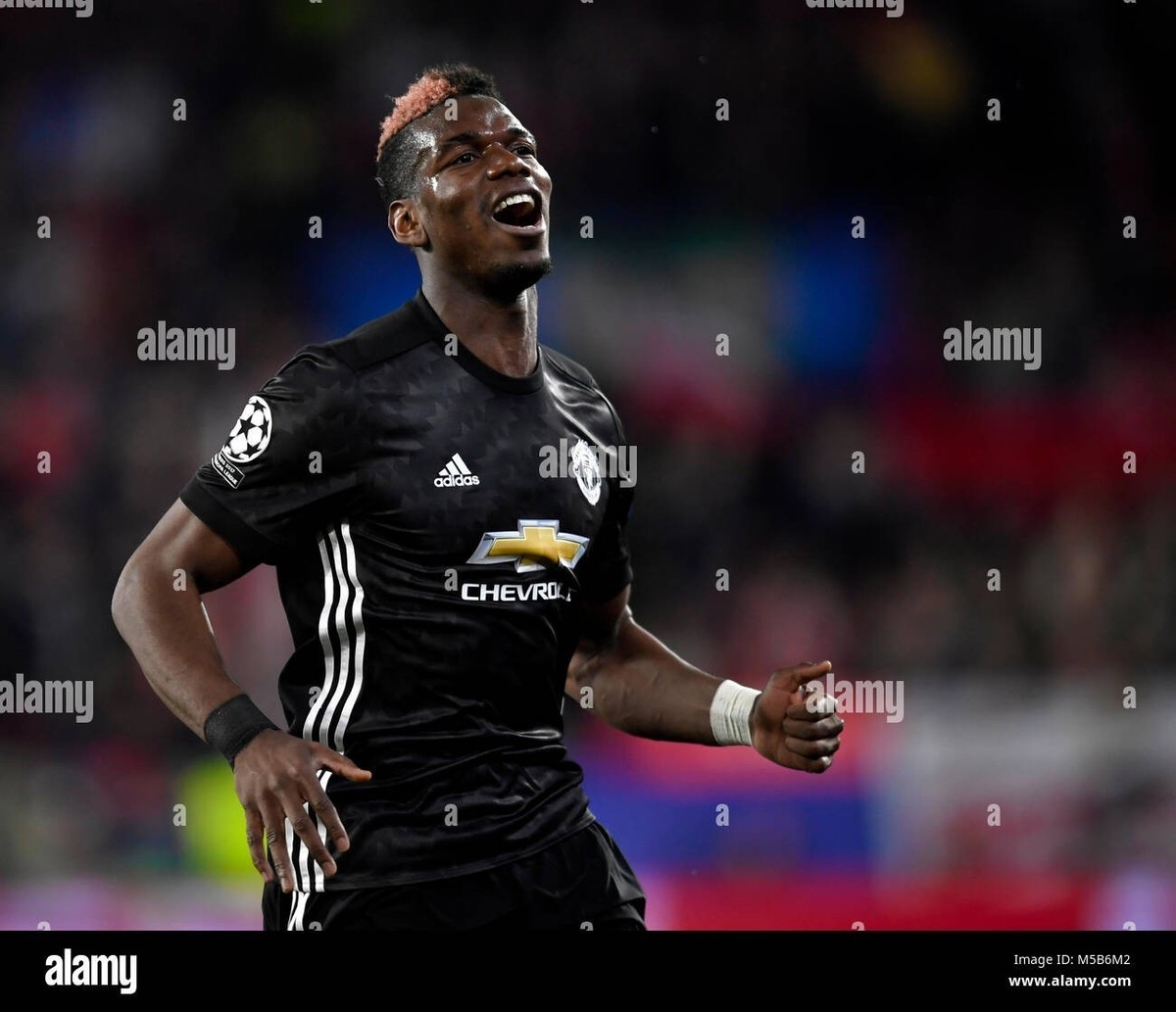 MENS POGBA #6 FC MANCHESTER UNITED 2017/2018 SOCCER FOOTBALL SHIRT