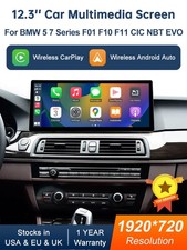 Touch screen CarPlay ultrasottile 12,3" per BMW Serie 5 F10 F11 2011-22 Multimedia