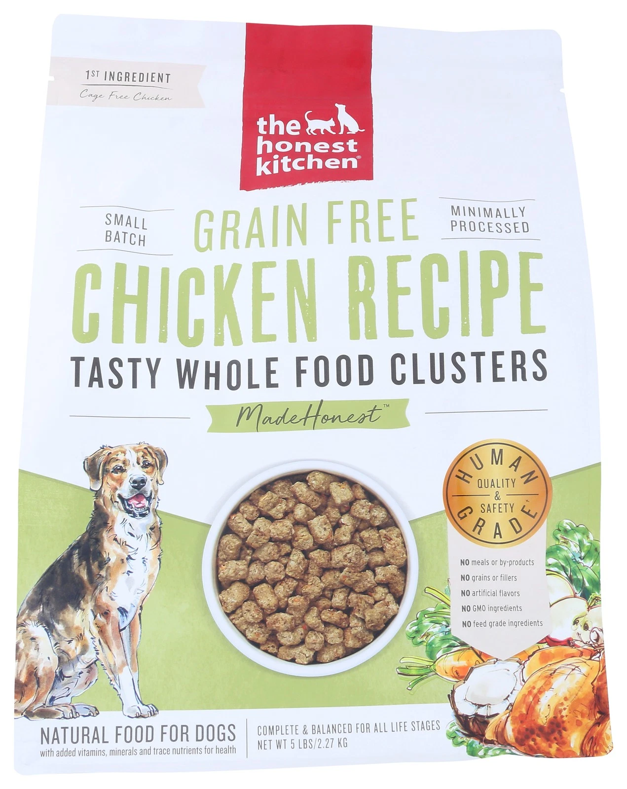 The Honest Kitchen Dry Dog Food Grain Free Chicken Recipe 5 Lb Salmon
