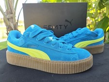 Zapatilla deportiva para hombre talla 12 Puma Fenty Creeper Phatty Speed azul lima gamuza 396403-02