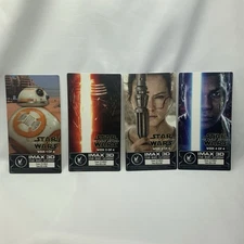 Star Wars: The Force Awakens. IMAX 3D Collectable Tickets set 1-4