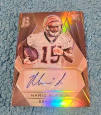 2015 Spectra Rookie Autograph Mario Alford Cincinnati Bengals 185/199 #225
