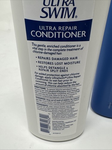 New ULTRA SWIM Chlorine Removal Shampoo 7oz & Ultra Dry Repair Conditioner 7oz - Picture 4 of 6