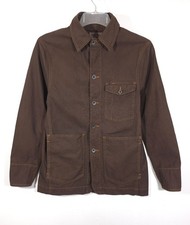 Taylor Stitch Chore Jacket Duck Canvas Coat In Brown Size 36 / XS