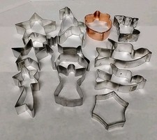 COOKIE CUTTERS Metal Lot of 11 Metal Christmas  Misc 7