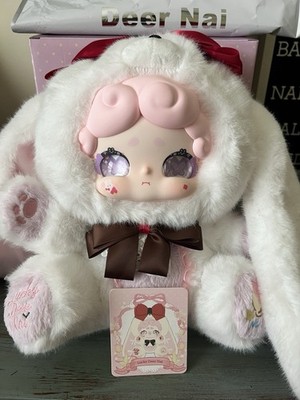 Lucky Deer Nai Sweet Tea Rabbit 400% - White Red Bow (Box + Card included)