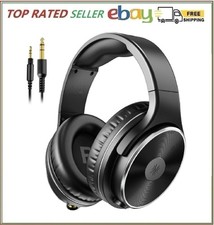 Wired Over Ear Headphones with Noise Isolation for Studio Recording