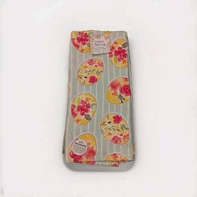 NEW Easter Egg Kitchen Tea Towel  Set Of 2 Hello Spring 