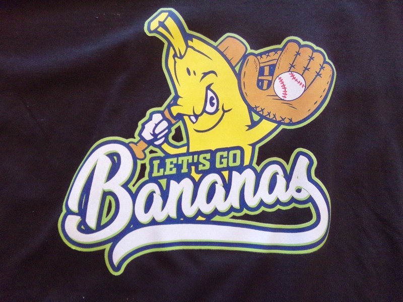 NEW Savannah Bananas Black Long Sleeve 100% Cotton T-Shirt Size XXXL Retail $32