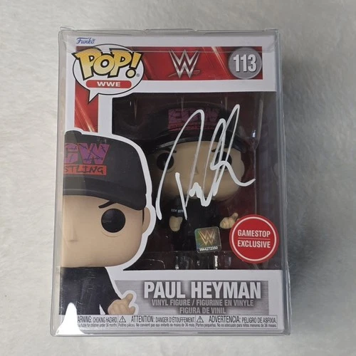 Paul Heyman Autographed WWE Funko Pop #113 Wrestling Figure