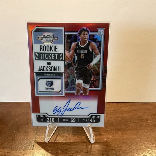 2023-24 Panini Contenders Optic GG Jackson II #121 Red Rookie Ticket RC Auto /99