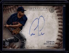 2015 Bowman Inception Rookie Autographs #RA-EE Edwin Escobar Boston Red Sox
