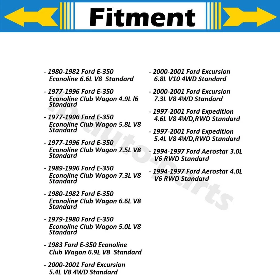 Eje trasero todas las juntas juntas juntas en U GMB para Ford Aerostar 1994 1995 1996 1997 Foto 4 de 4