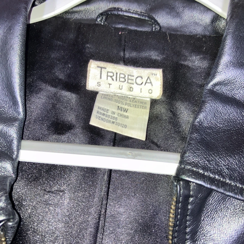 Tribeca. Lack Leather Women’s Jacket 14W - Image 2 of 4