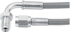 ALL46332-36 36" Straight Braided Brake Line, Silver
