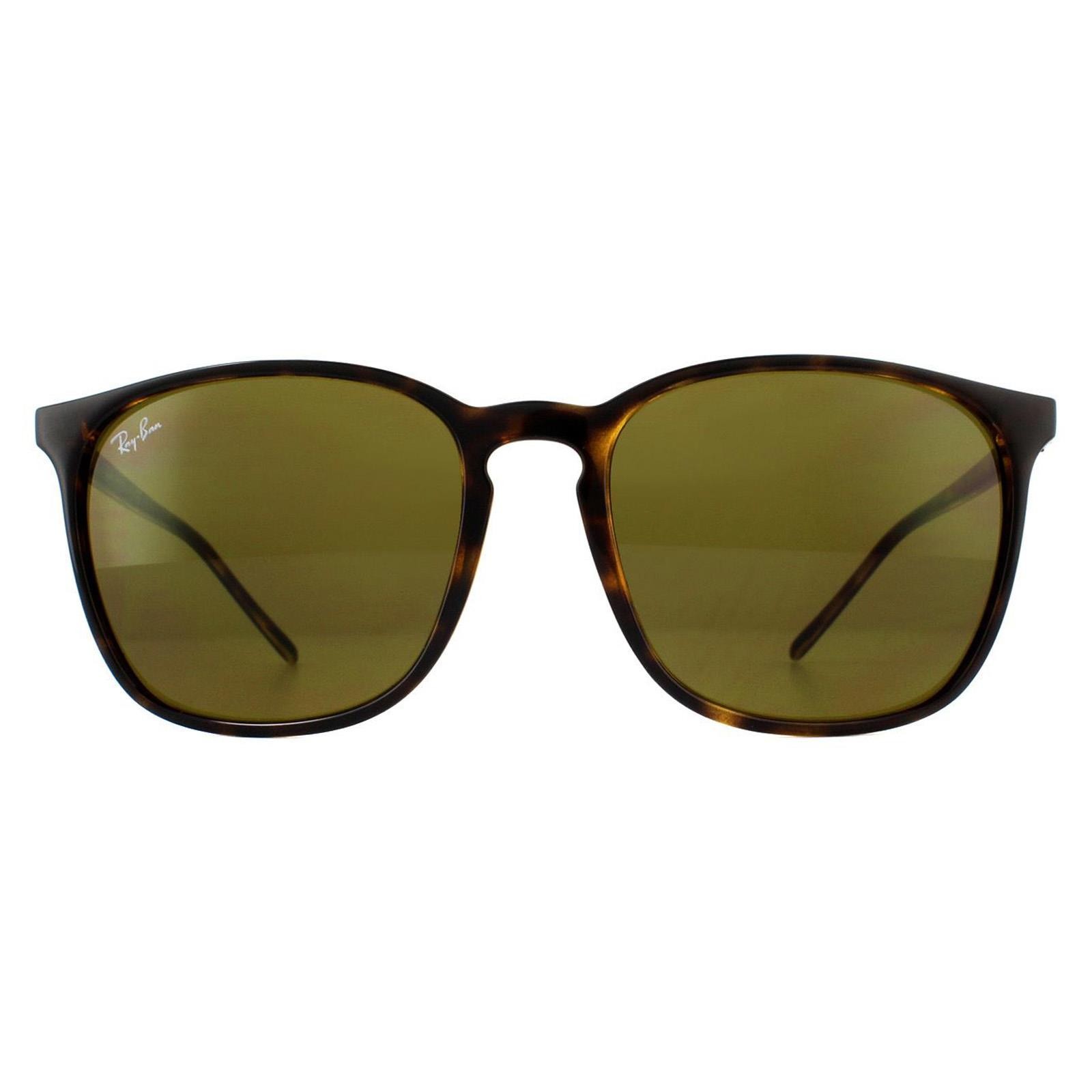 Ray-Ban RB4387, Light Havana Sunglasses B-15 Brown lenses, Mojo Glasses - Image 2