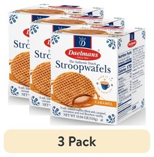 Caramel Stroopwafels Dutch Syrup Waffles 8 Count Pack of 3 Contains Wheat Milk