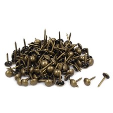 Leather Sofa Round Head Upholstery Tack Nail Bronze Tone 7mm x 14mm 120pcs