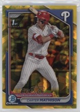 2024 Bowman Chrome Draft Sapphire Edition Yellow 10/75 Carter Mathison 0xh3